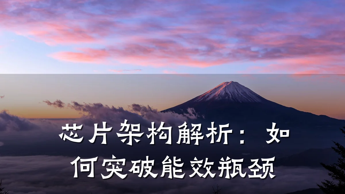 芯片架构解析:如何突破能效瓶颈
