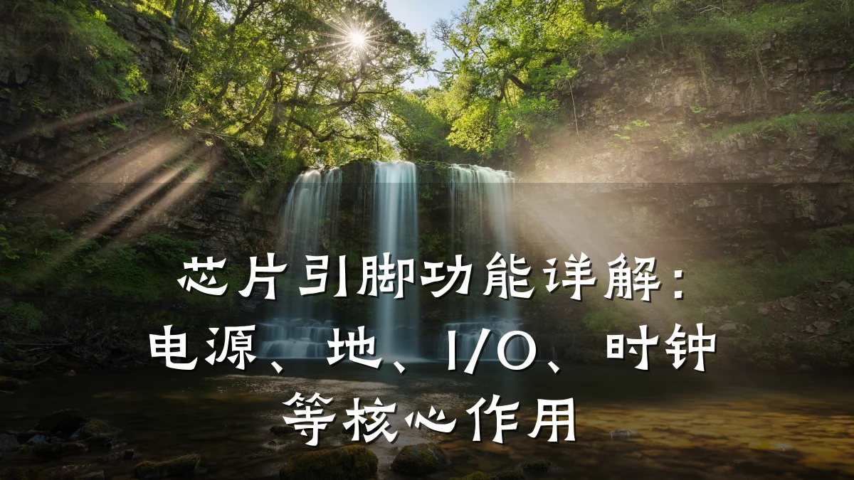 芯片引脚功能详解:电源、地、I/O、时钟等核心作用