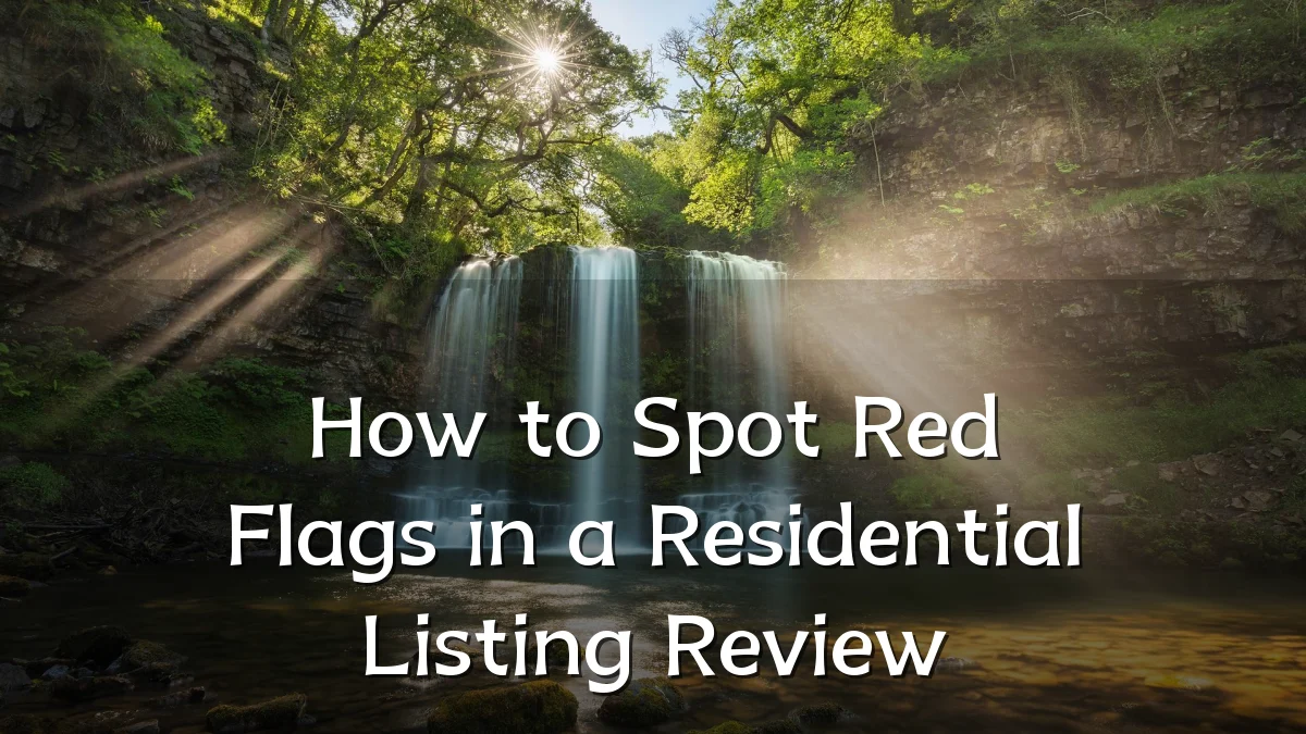 How to Spot Red Flags in a Residential Listing Review