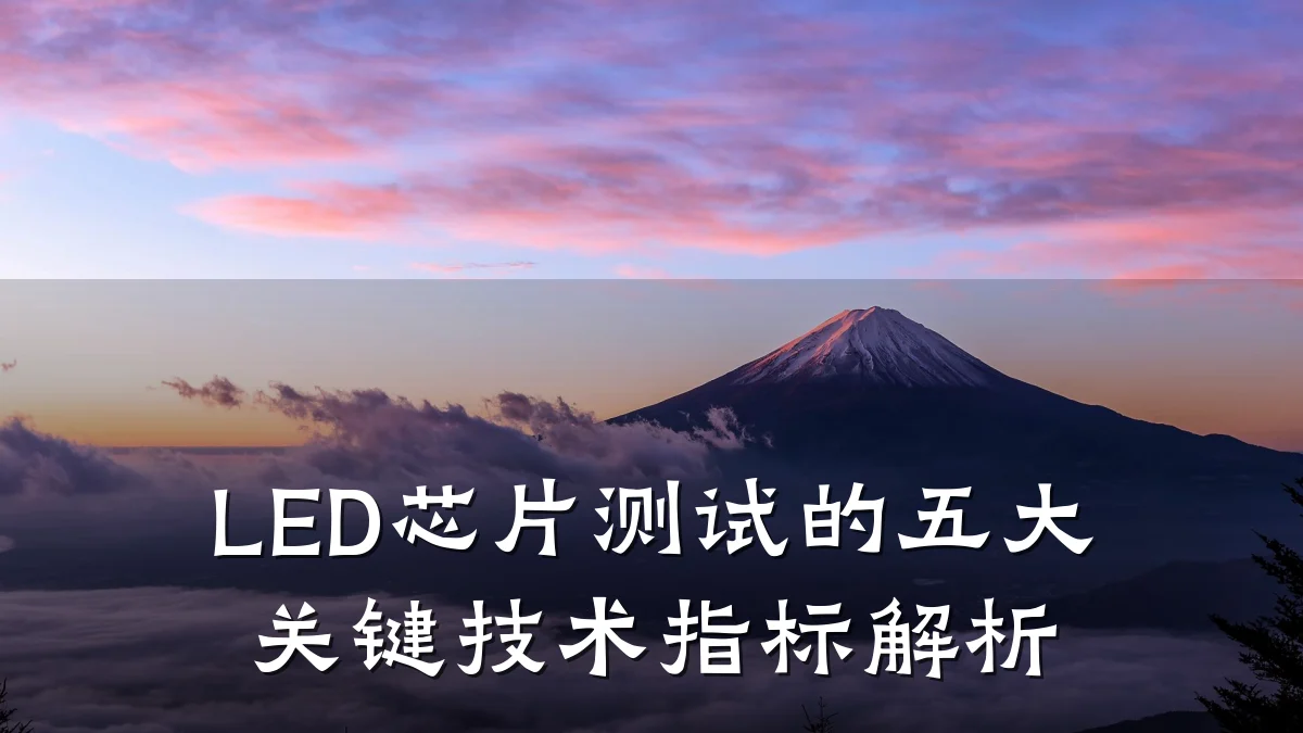 LED芯片测试的五大关键技术指标解析