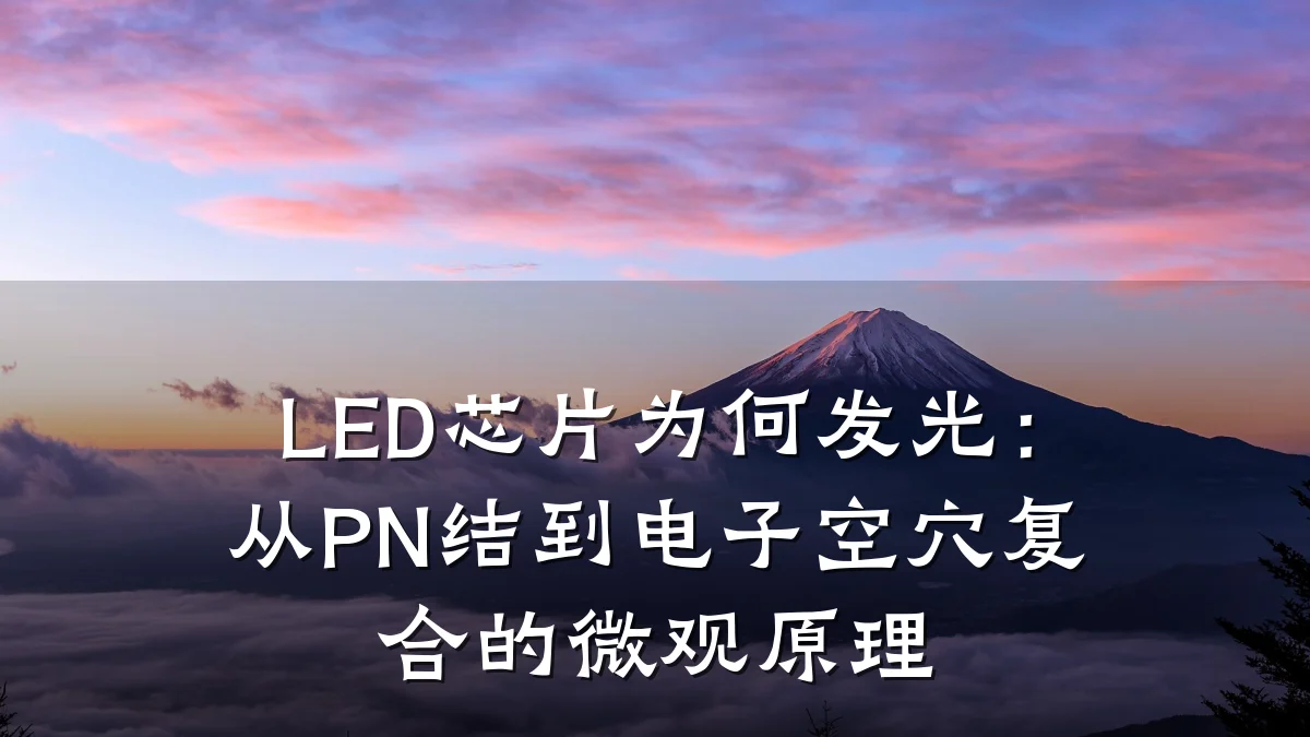 LED芯片为何发光:从PN结到电子空穴复合的微观原理