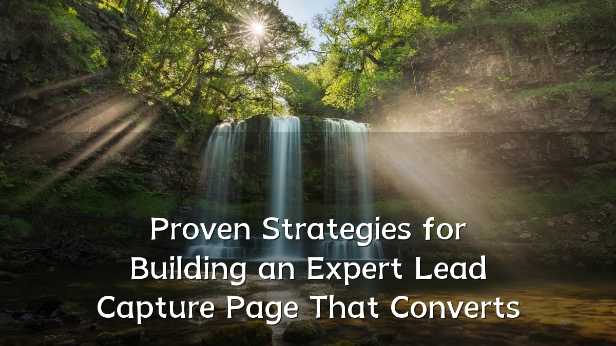 Proven Strategies for Building an Expert Lead Capture Page That Converts