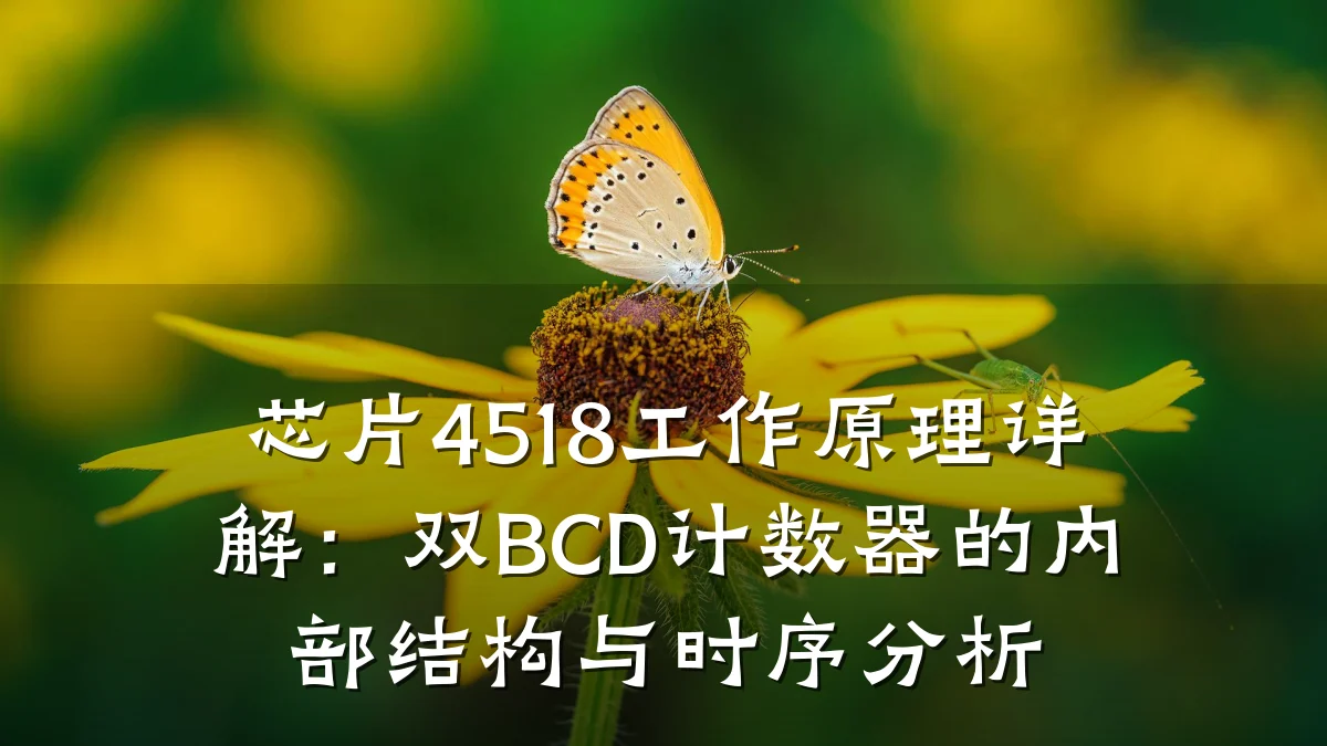 芯片4518工作原理详解:双BCD计数器的内部结构与时序分析