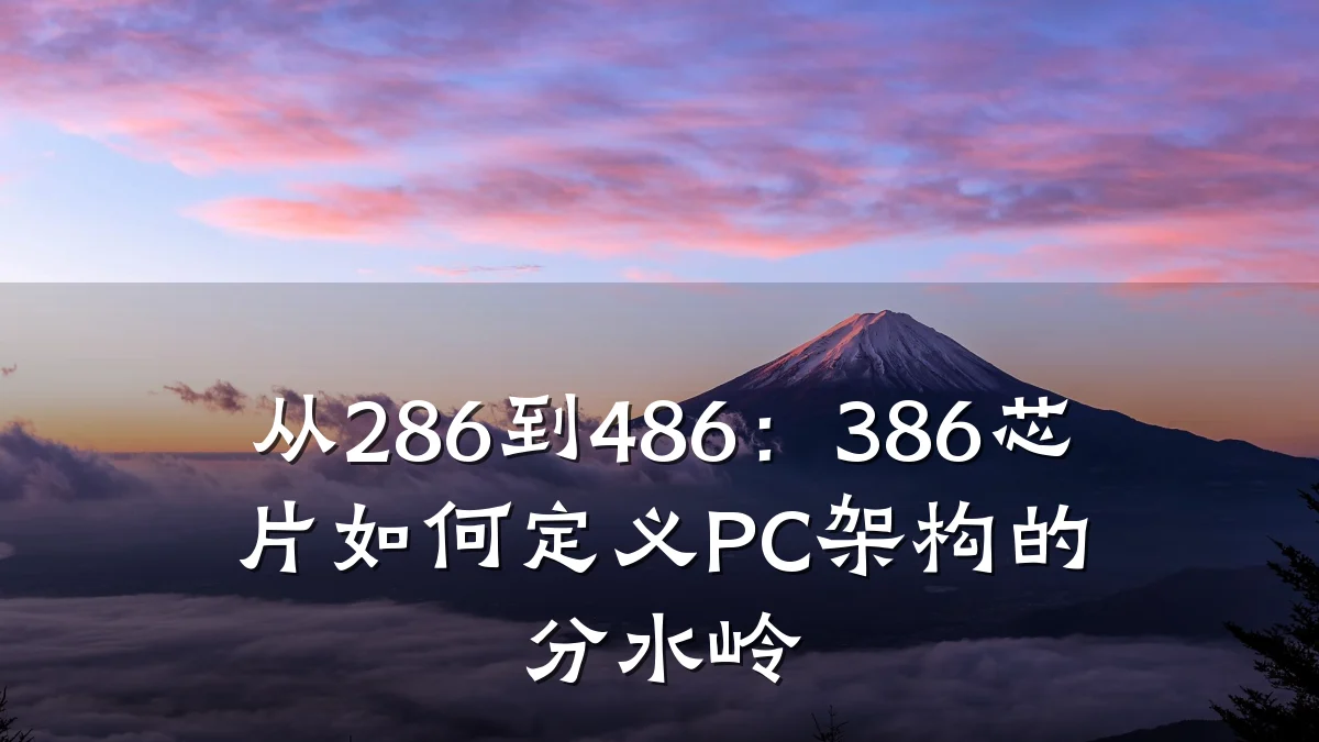 从286到486:386芯片如何定义PC架构的分水岭