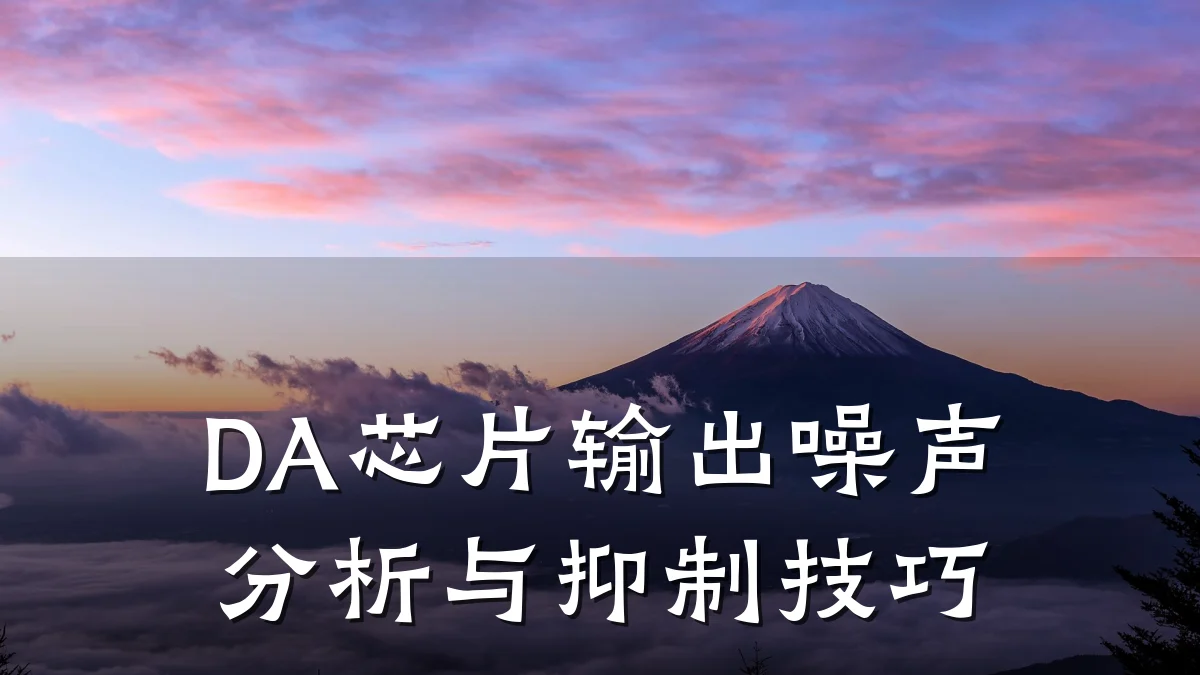 DA芯片输出噪声分析与抑制技巧