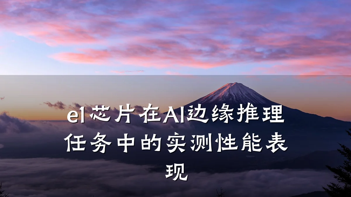 e1芯片在AI边缘推理任务中的实测性能表现