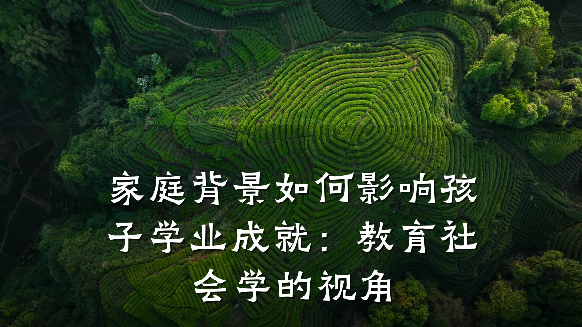 家庭背景如何影响孩子学业成就：教育社会学的视角