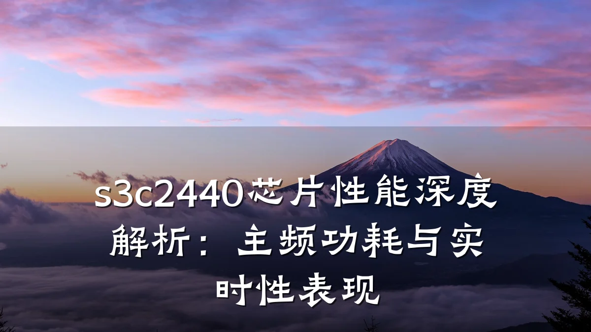 s3c2440芯片性能深度解析:主频功耗与实时性表现