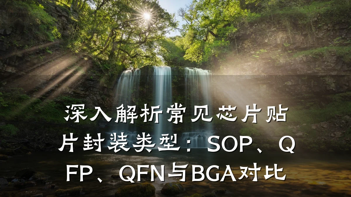 深入解析常见芯片贴片封装类型:SOP、QFP、QFN与BGA对比