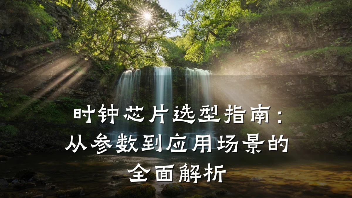 时钟芯片选型指南:从参数到应用场景的全面解析