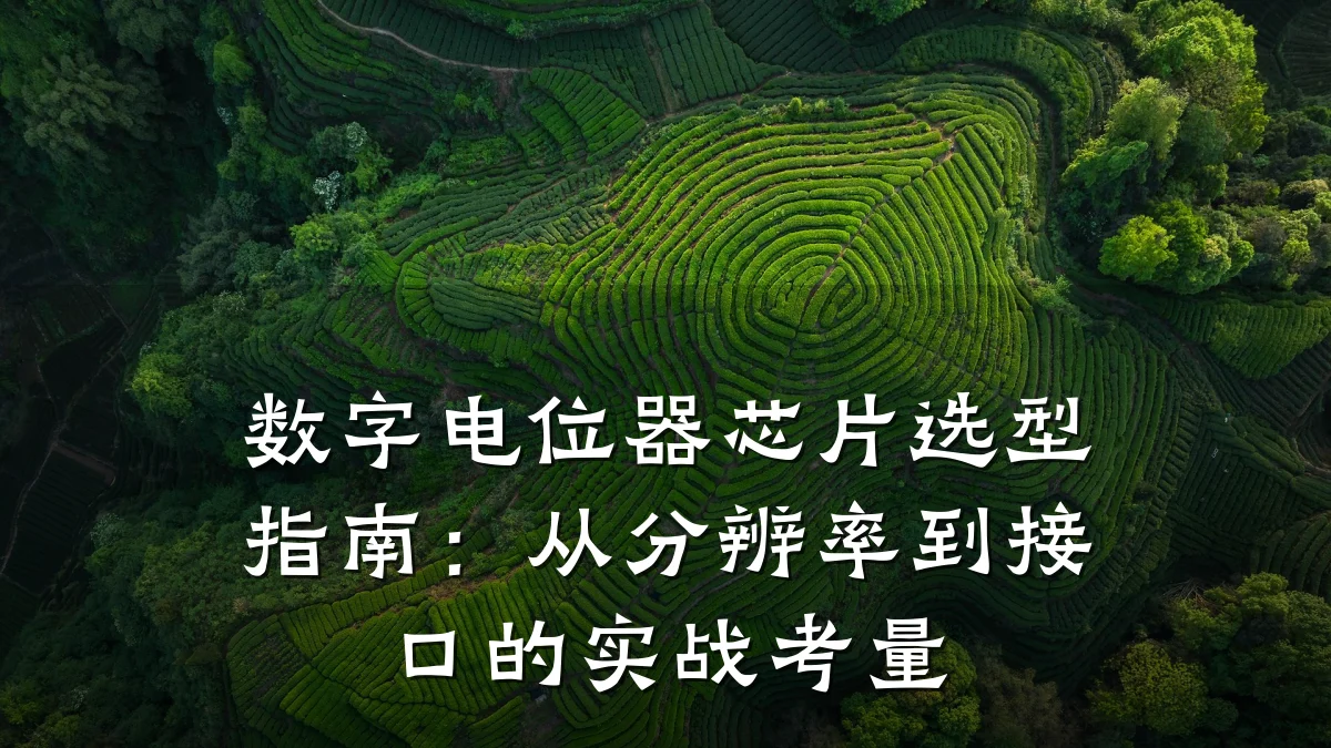 数字电位器芯片选型指南：从分辨率到接口的实战考量