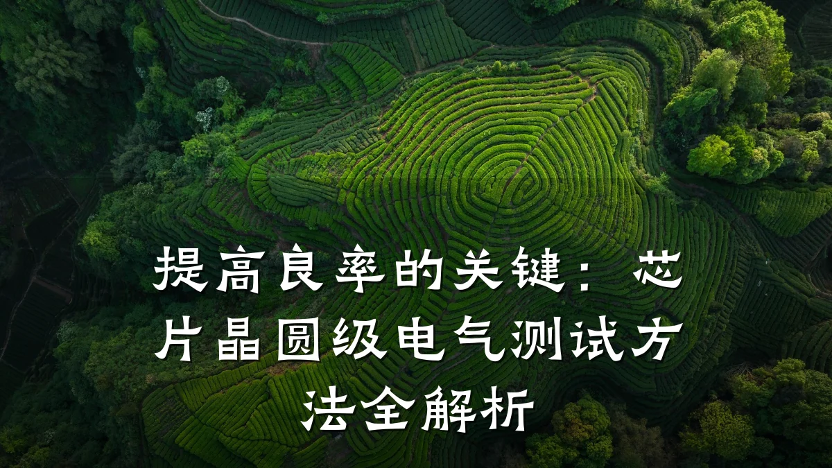 提高良率的关键：芯片晶圆级电气测试方法全解析