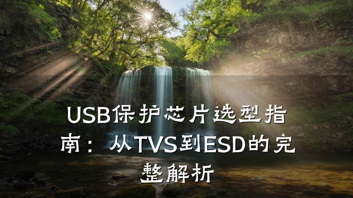 USB保护芯片选型指南:从TVS到ESD的完整解析