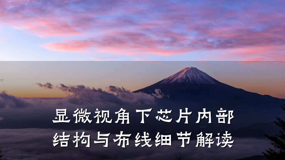 显微视角下芯片内部结构与布线细节解读