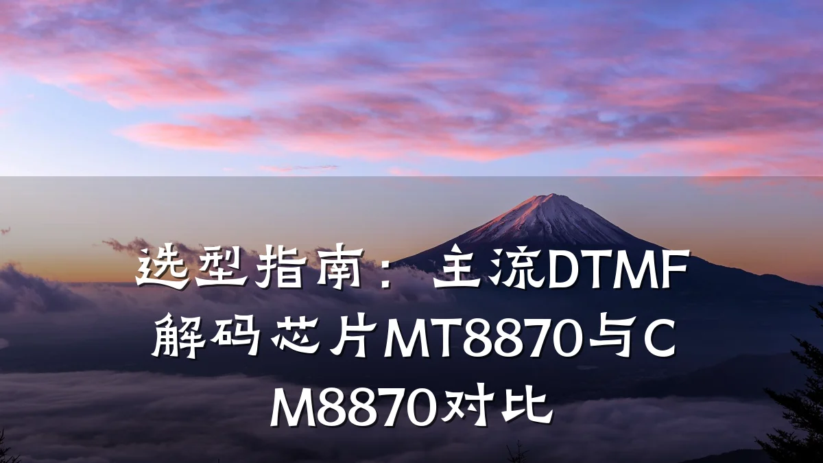 选型指南：主流DTMF解码芯片MT8870与CM8870对比