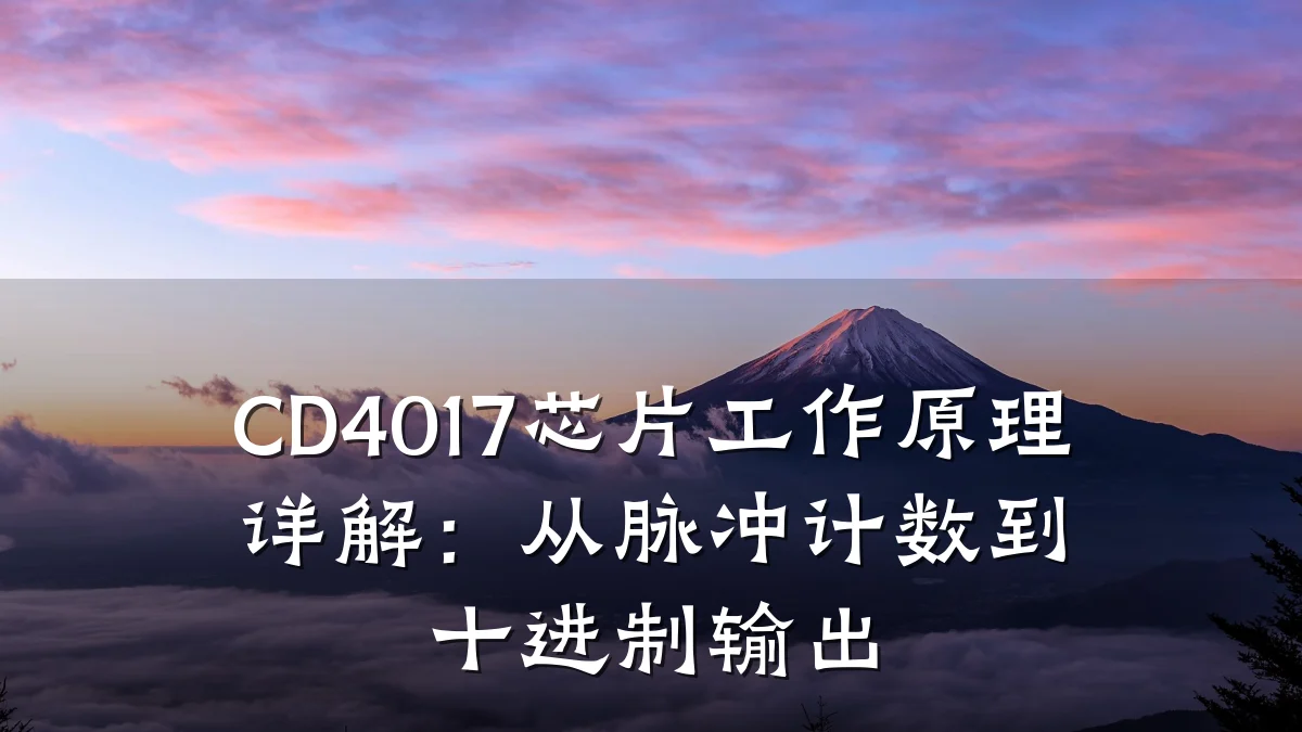 CD4017芯片工作原理详解:从脉冲计数到十进制输出