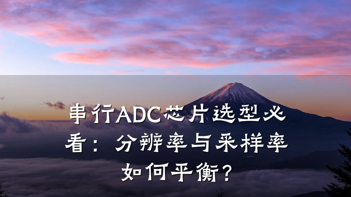 串行ADC芯片选型必看:分辨率与采样率如何平衡?
