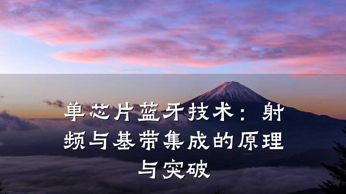单芯片蓝牙技术:射频与基带集成的原理与突破