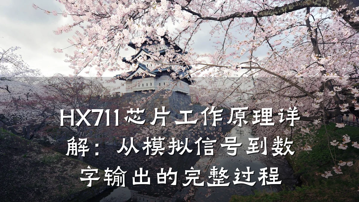 HX711芯片工作原理详解:从模拟信号到数字输出的完整过程