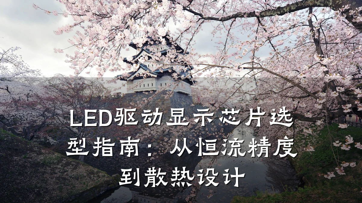 LED驱动显示芯片选型指南:从恒流精度到散热设计