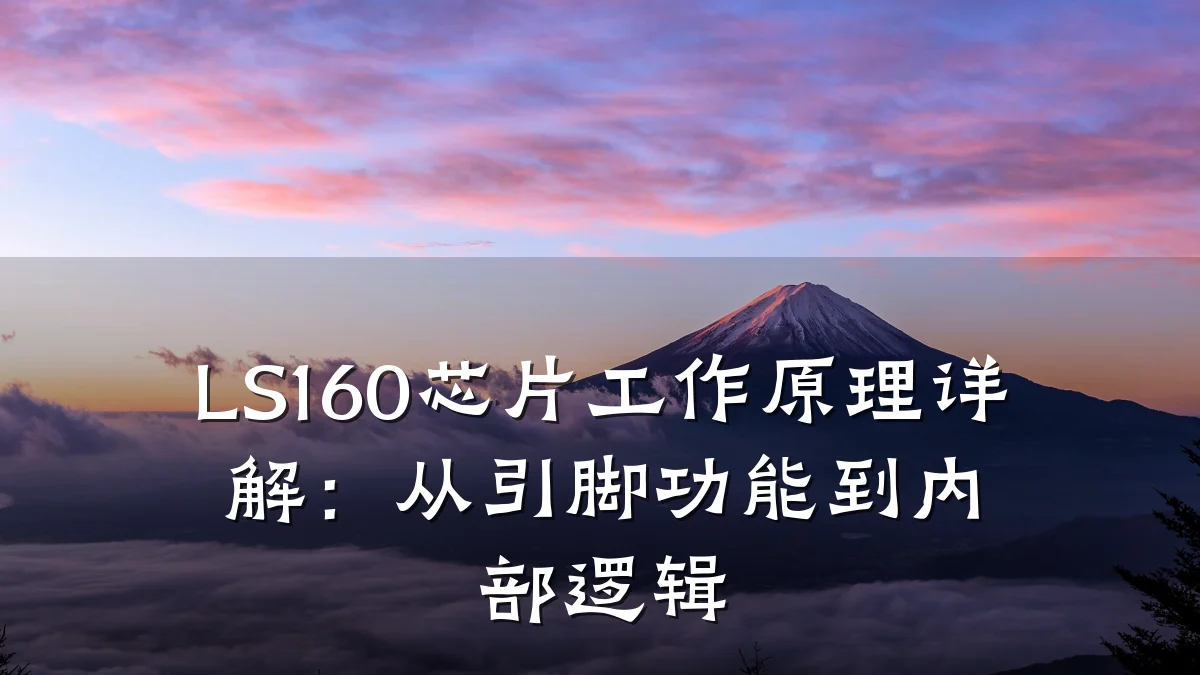 LS160芯片工作原理详解:从引脚功能到内部逻辑