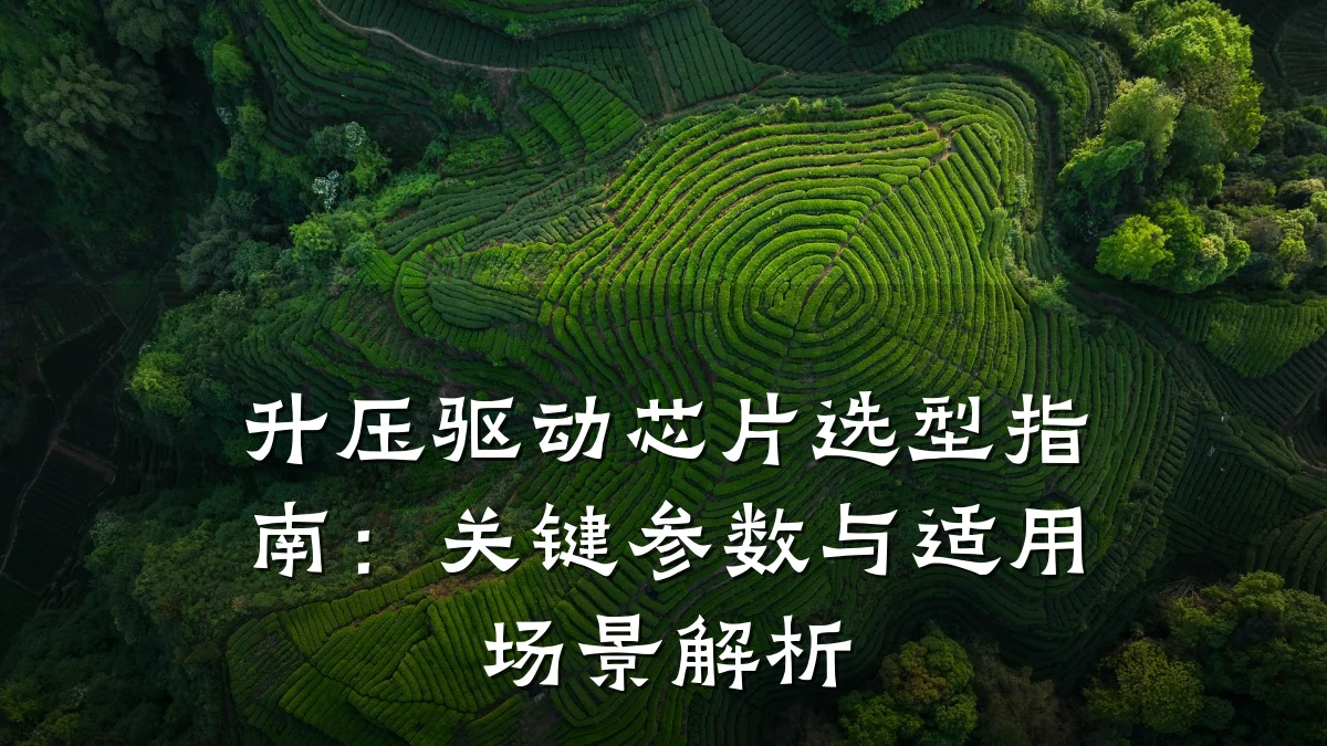 升压驱动芯片选型指南:关键参数与适用场景解析