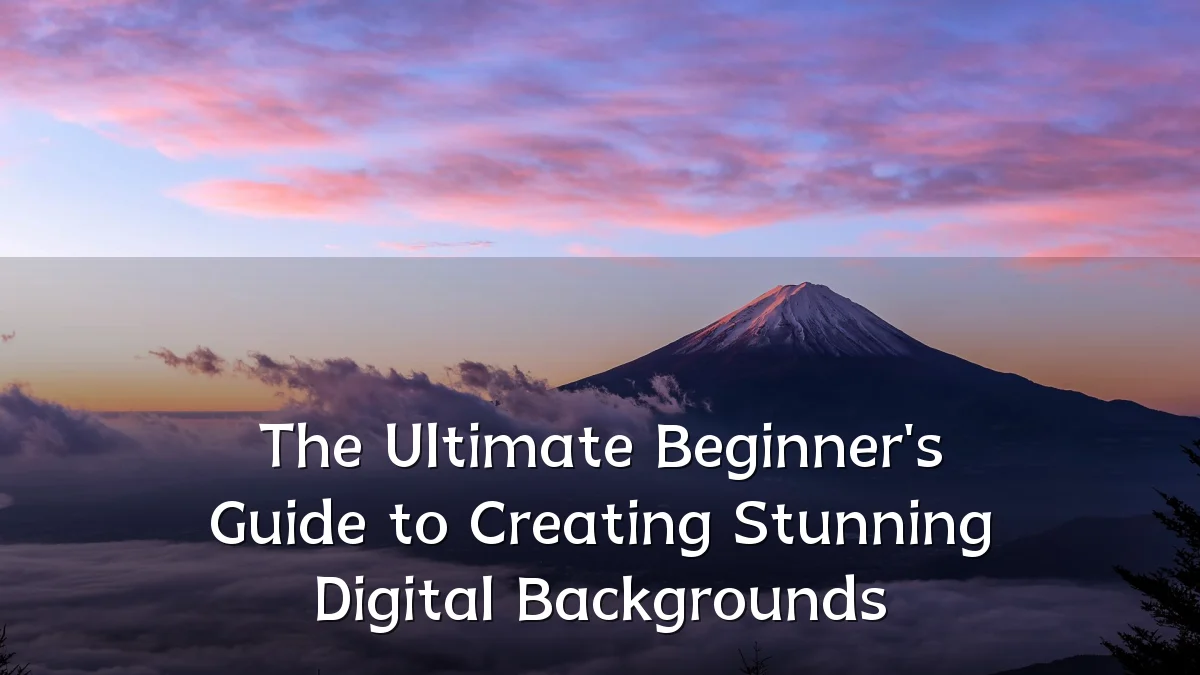 The Ultimate Beginner's Guide to Creating Stunning Digital Backgrounds