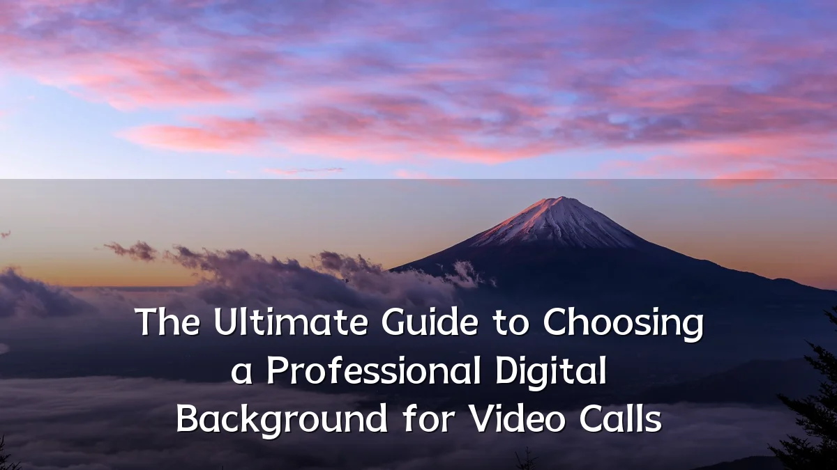 The Ultimate Guide to Choosing a Professional Digital Background for Video Calls