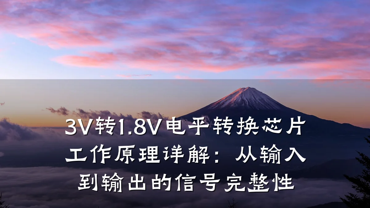 3V转1.8V电平转换芯片工作原理详解:从输入到输出的信号完整性