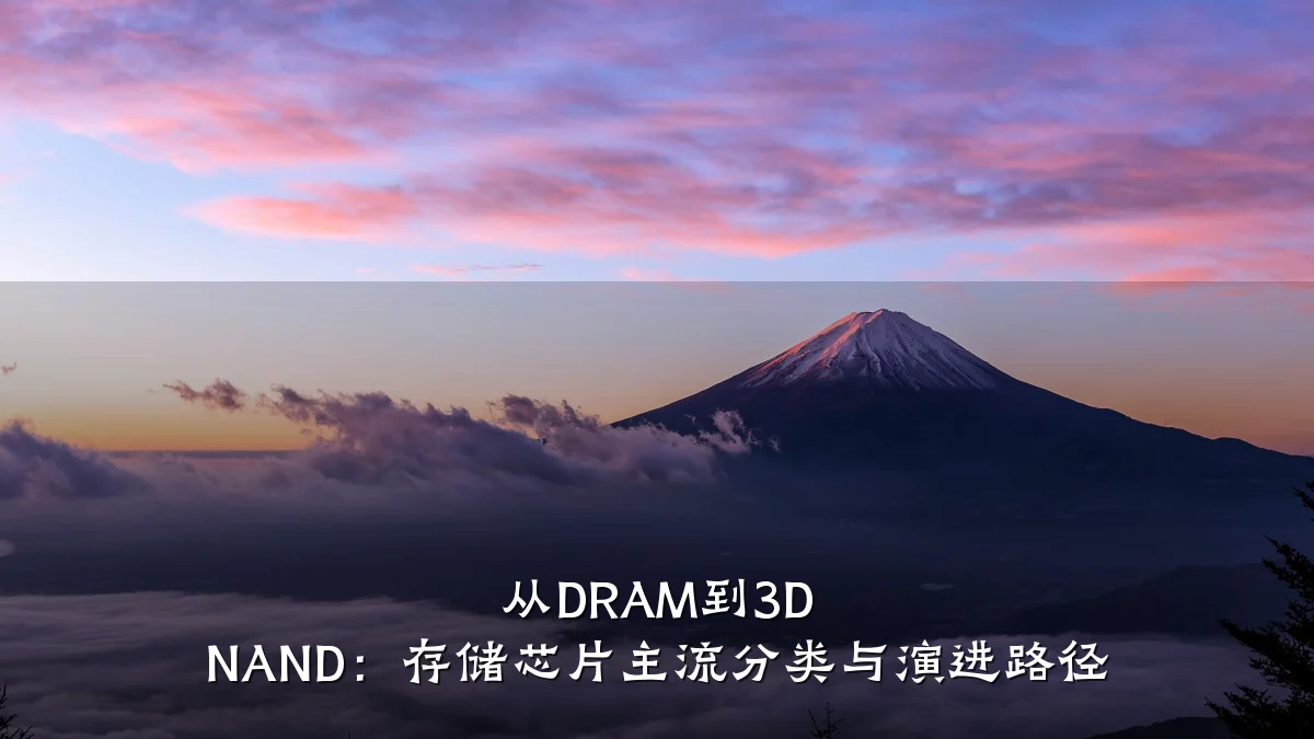 从DRAM到3D NAND:存储芯片主流分类与演进路径