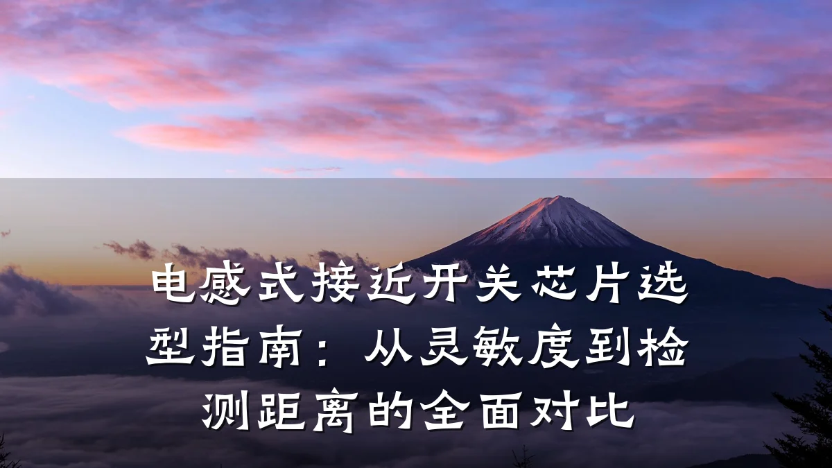 电感式接近开关芯片选型指南:从灵敏度到检测距离的全面对比