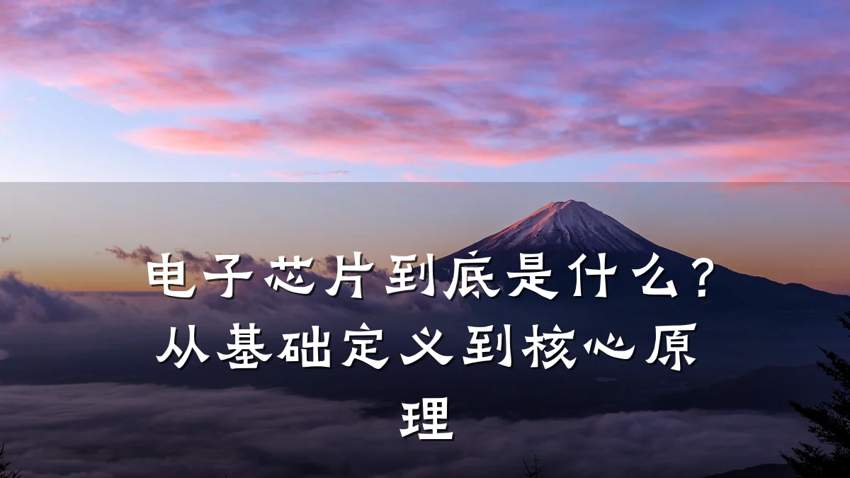 电子芯片到底是什么?从基础定义到核心原理
