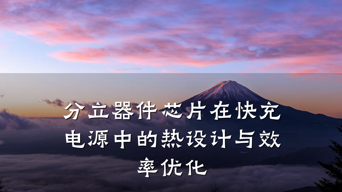 分立器件芯片在快充电源中的热设计与效率优化