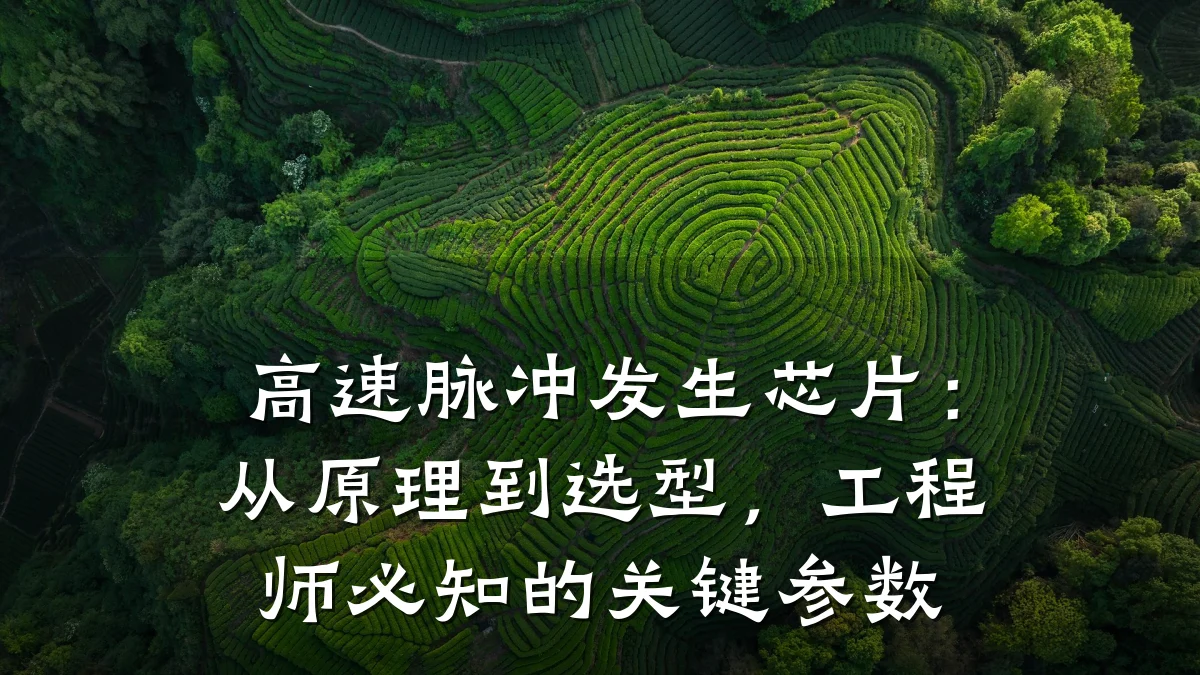 高速脉冲发生芯片:从原理到选型,工程师必知的关键参数