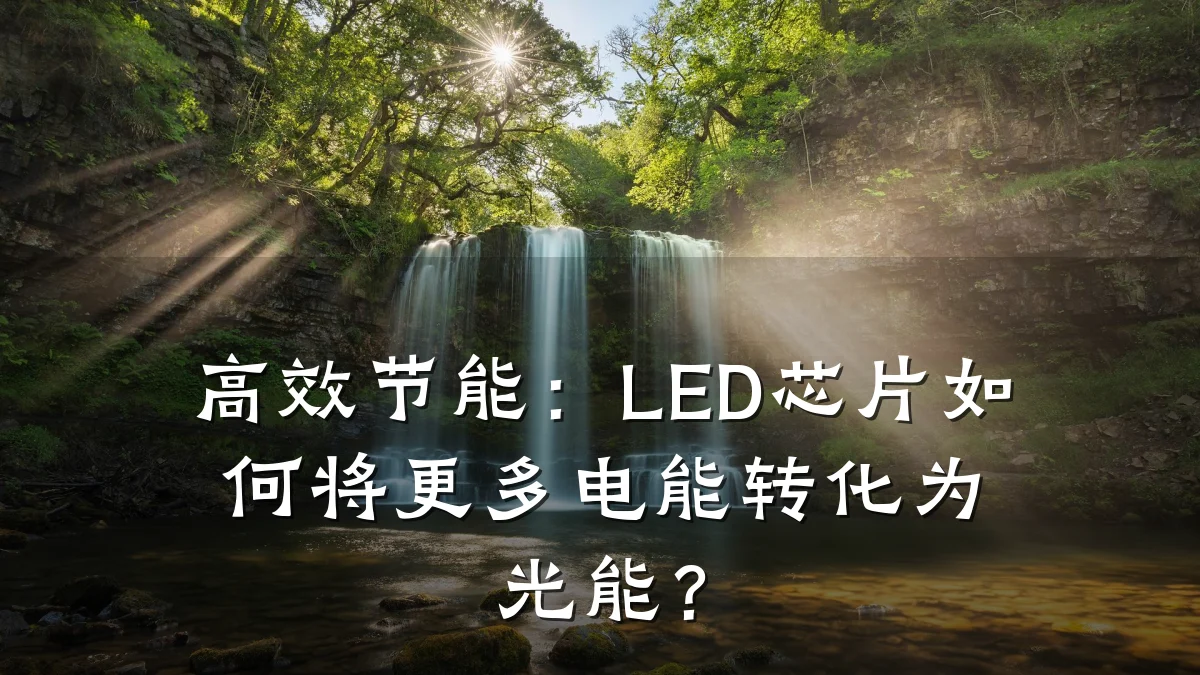 高效节能:LED芯片如何将更多电能转化为光能?