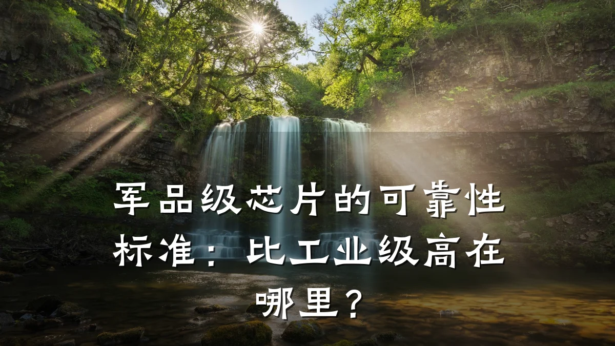 军品级芯片的可靠性标准:比工业级高在哪里?
