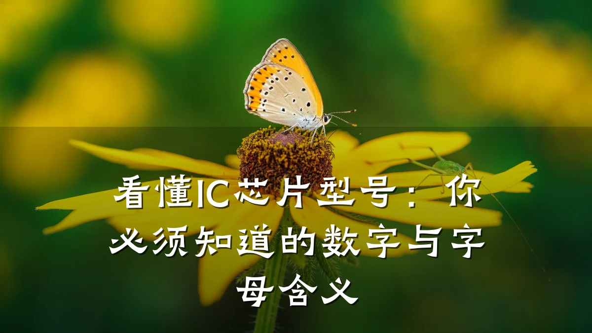 看懂IC芯片型号:你必须知道的数字与字母含义