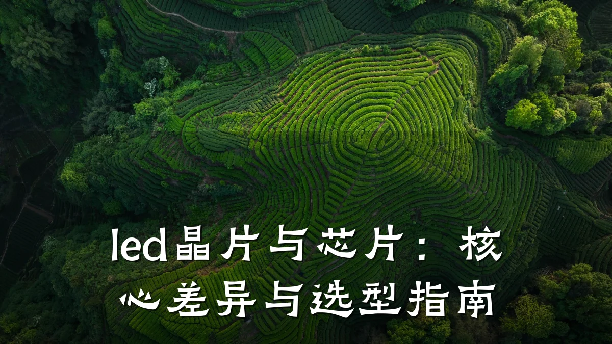 led晶片与芯片:核心差异与选型指南
