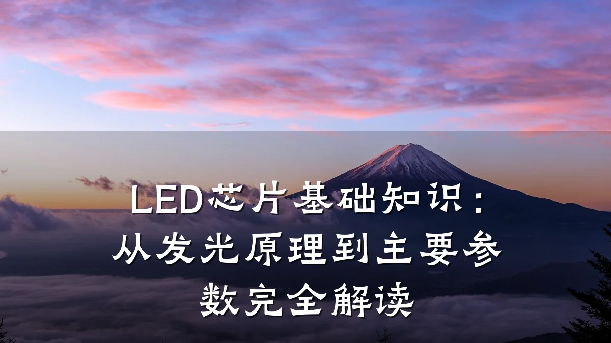 LED芯片基础知识:从发光原理到主要参数完全解读