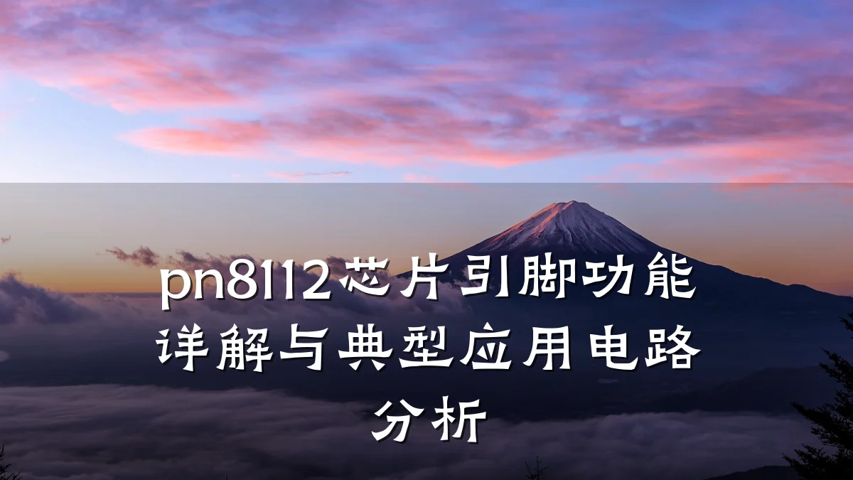 pn8112芯片引脚功能详解与典型应用电路分析