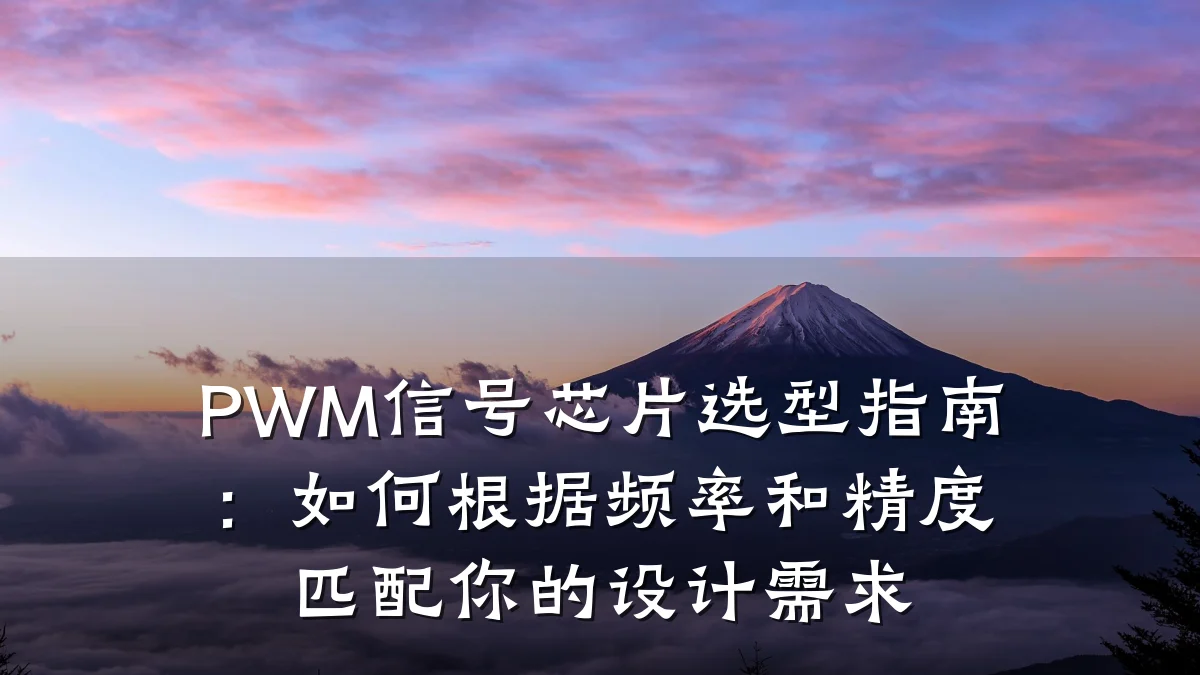 PWM信号芯片选型指南:如何根据频率和精度匹配你的设计需求