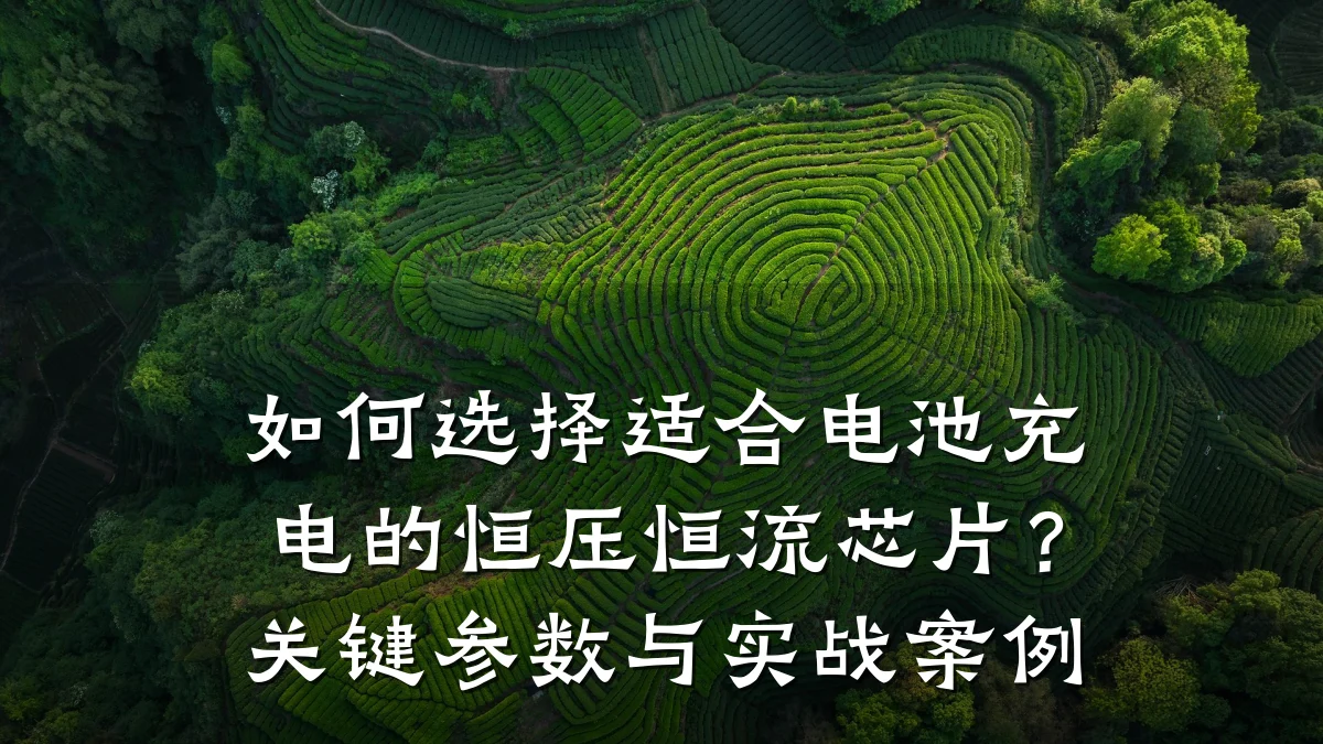 如何选择适合电池充电的恒压恒流芯片?关键参数与实战案例