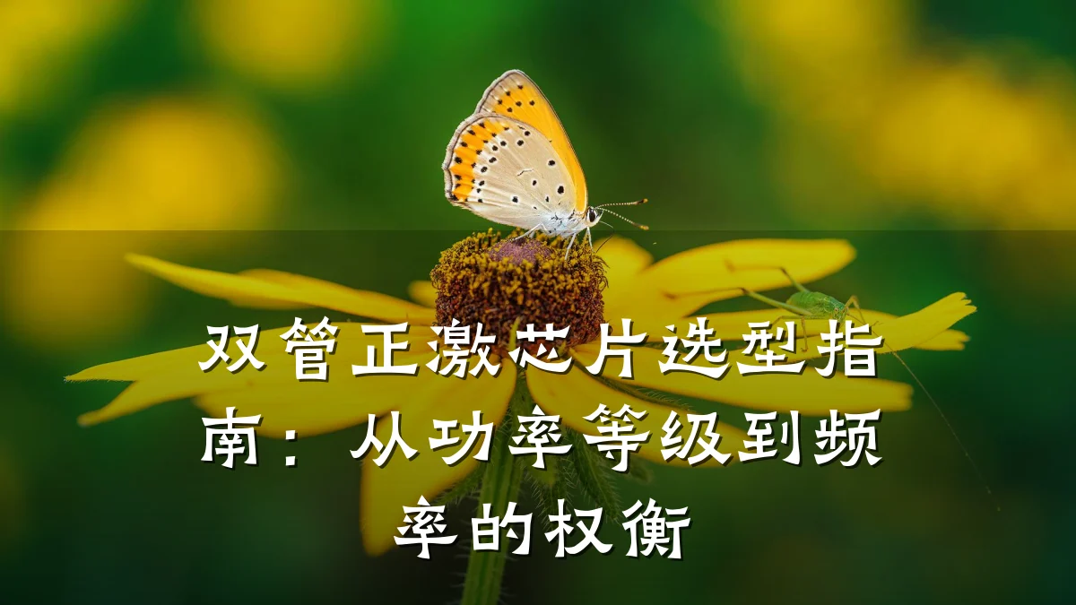 双管正激芯片选型指南:从功率等级到频率的权衡