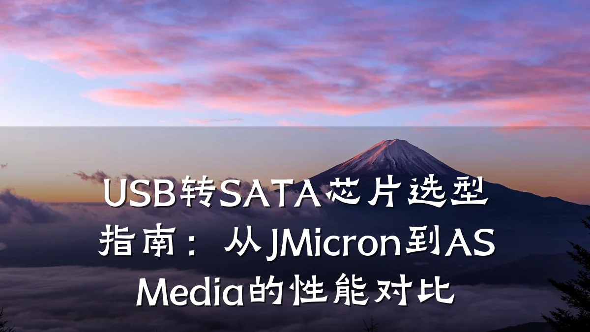USB转SATA芯片选型指南:从JMicron到ASMedia的性能对比