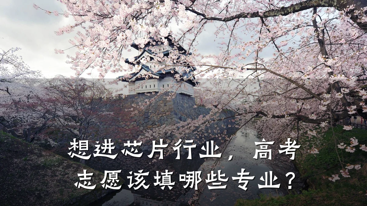 想进芯片行业,高考志愿该填哪些专业?