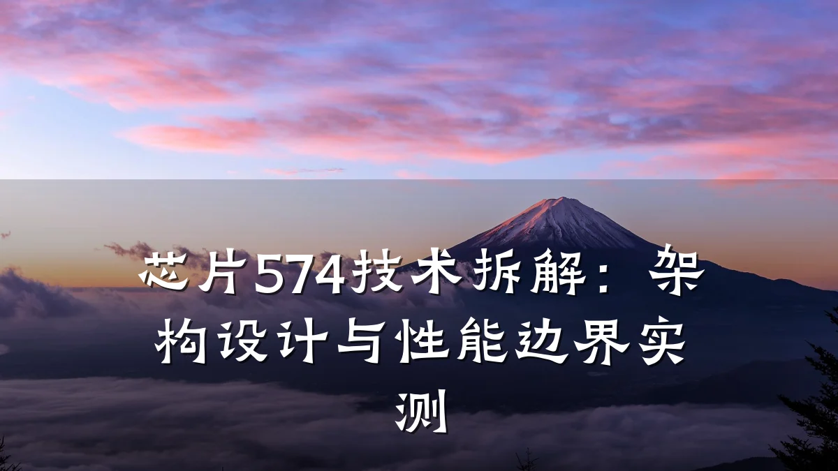 芯片574技术拆解:架构设计与性能边界实测