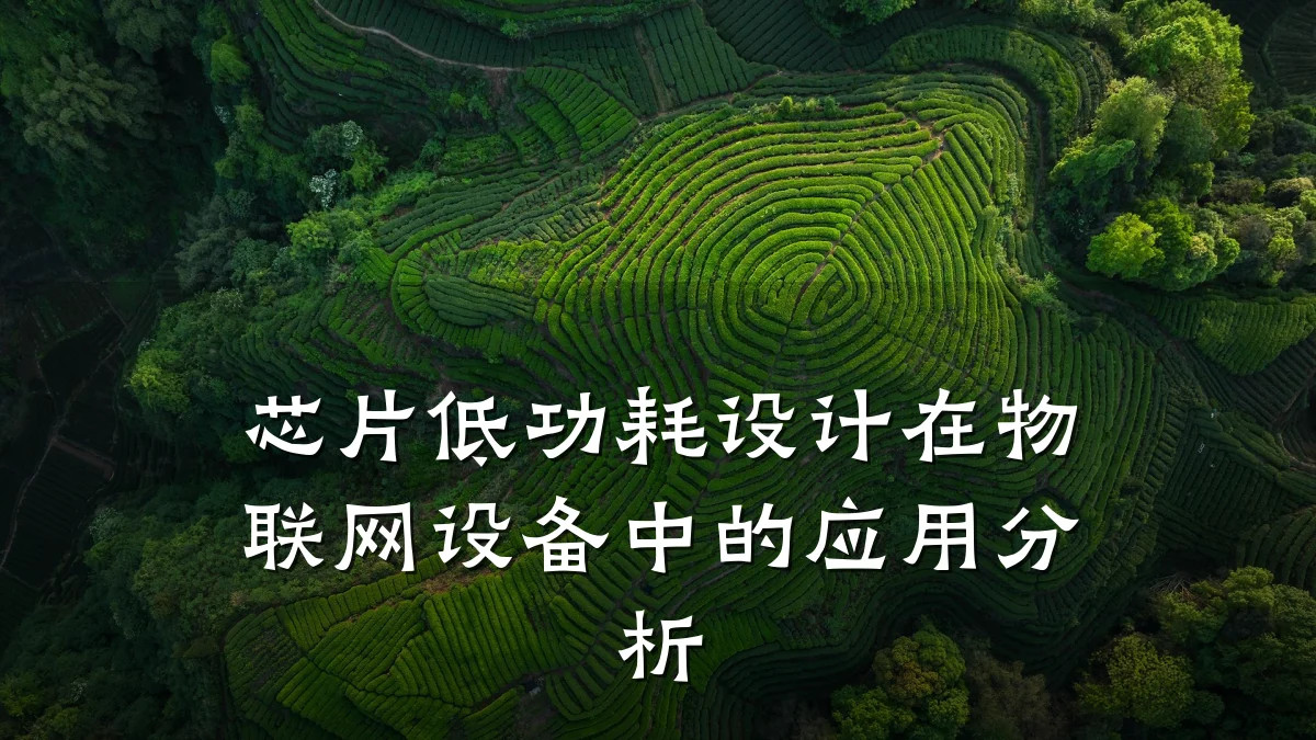 芯片低功耗设计在物联网设备中的应用分析
