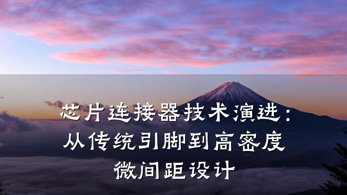 芯片连接器技术演进:从传统引脚到高密度微间距设计