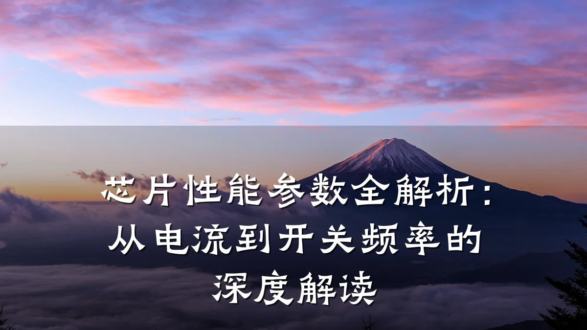芯片性能参数全解析:从电流到开关频率的深度解读