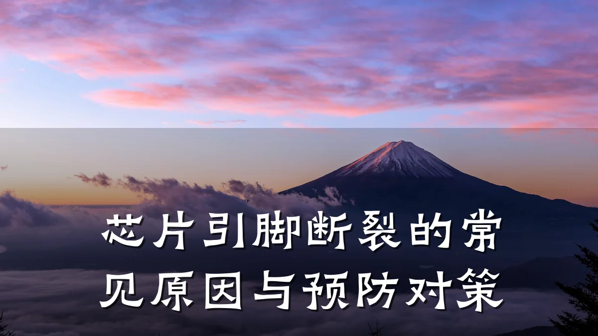 芯片引脚断裂的常见原因与预防对策